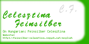 celesztina feinsilber business card